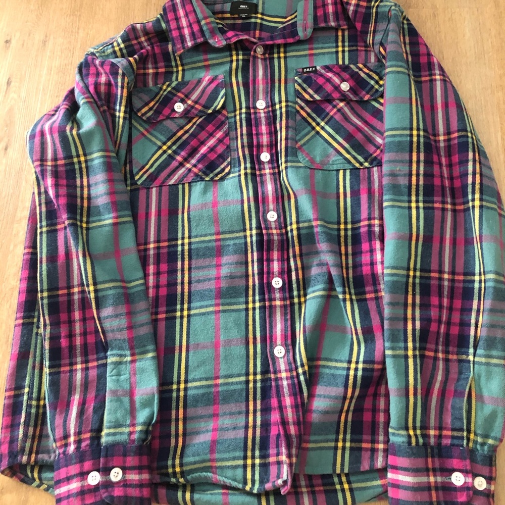 O.B.E.Y. Colorful Flannel XXL